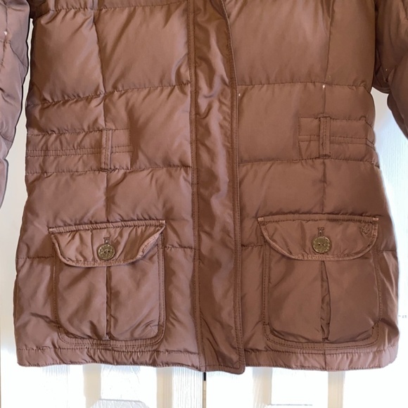 Limited Too size 18 brown down feather puffer coat unisex - Picture 6 of 6
